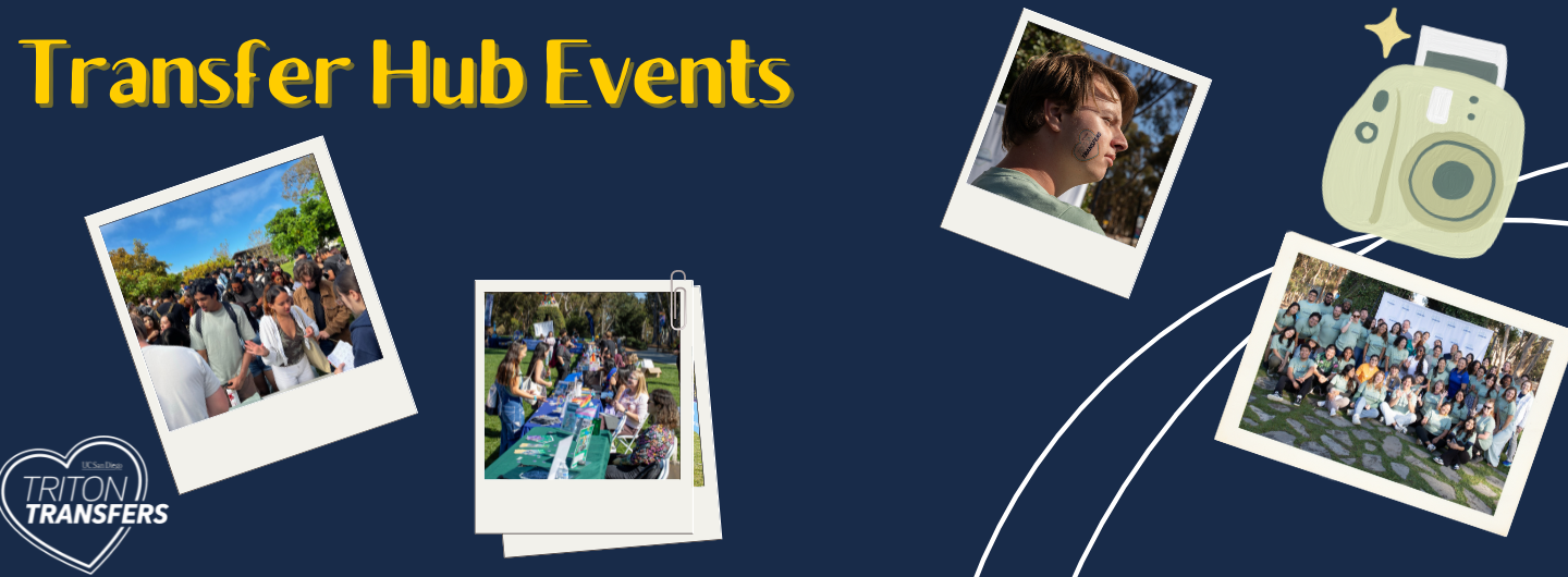 The transfer hub hosts events throughout Fall, Winter, and Spring Quarter. Check out what we have upcoming!